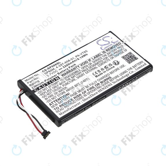 Akkumulátor Sony PS Vita, 2200mAh, Li-Pol, 3.7V, SP65M, HQ