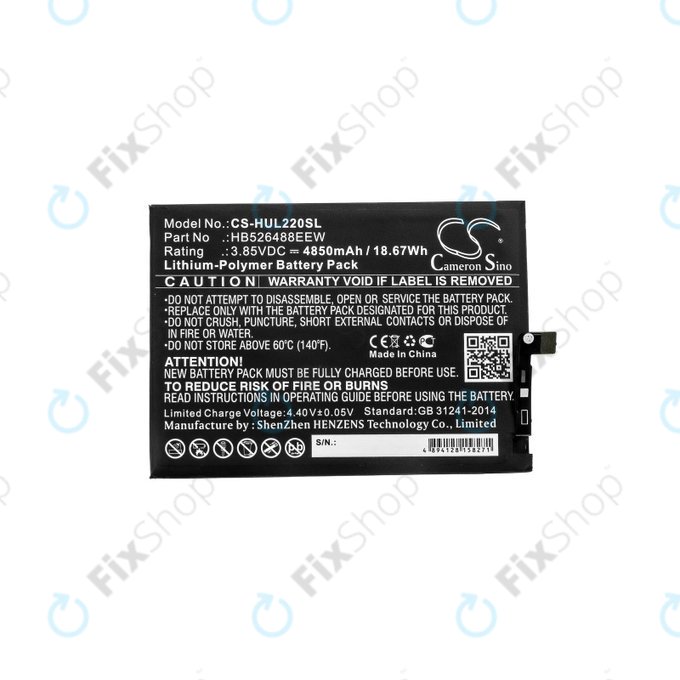 Huawei Honor 10X Lite - Akkumulátor HB526488EEW 4850mAh HQ