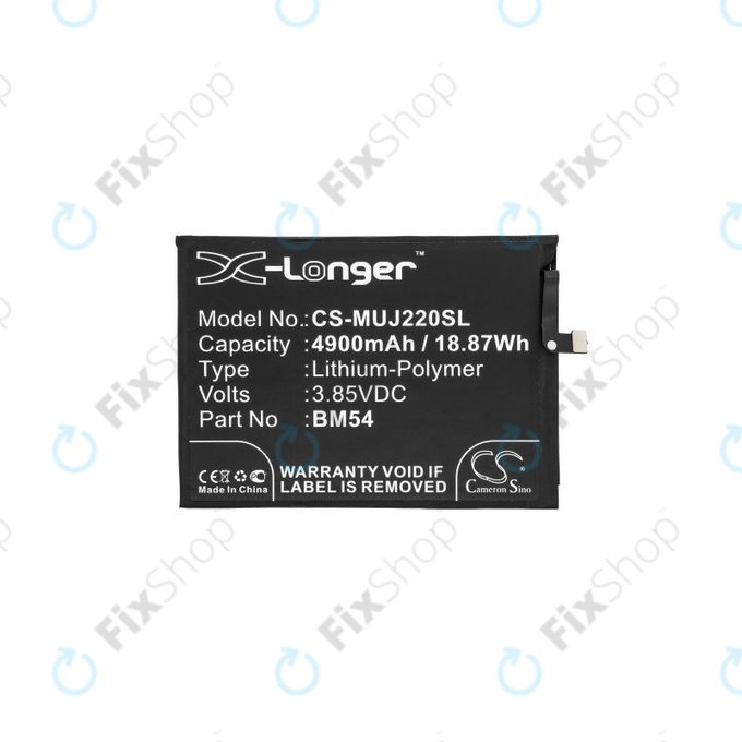 Xiaomi Redmi Note 9T 5G - Akkumulátor BM54 4900mAh HQ