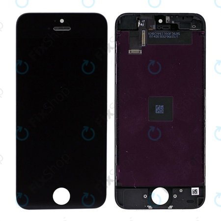 Apple iPhone 5C - LCD Kijelző + Érintőüveg + Keret (Black) TFT