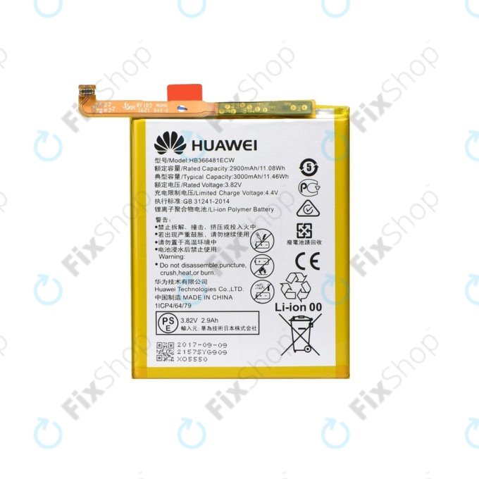 Huawei P9, P9 Lite, P10 Lite, P20 Lite, P Smart, Y6 (2018), Y6 Prime (2018), Y7 (2018), Y7 Prime (2018), Honor 7A, 8, 9 Lite - Akkumulátor HB366481ECW 3000mAh - 24022157, 24022368, 24022333, 24022376