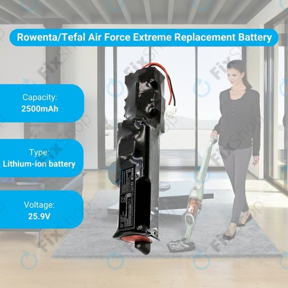 Rowenta Air Force Extreme RH-series, Tefal TY-series - Akkumulátor RS-RH5274 Li-Ion 25.9V 2500mAh HQ