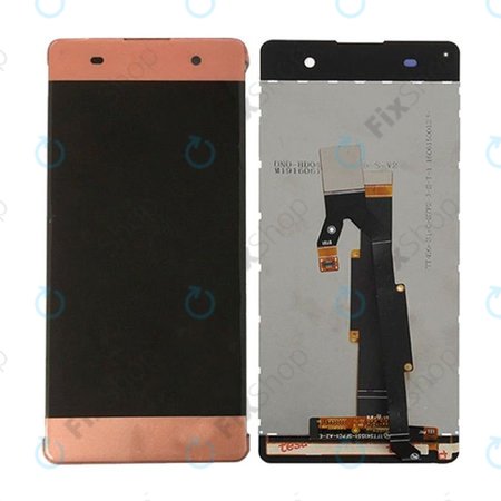 Sony Xperia XA F3111 - LCD Kijelző + Érintőüveg (Pink) TFT