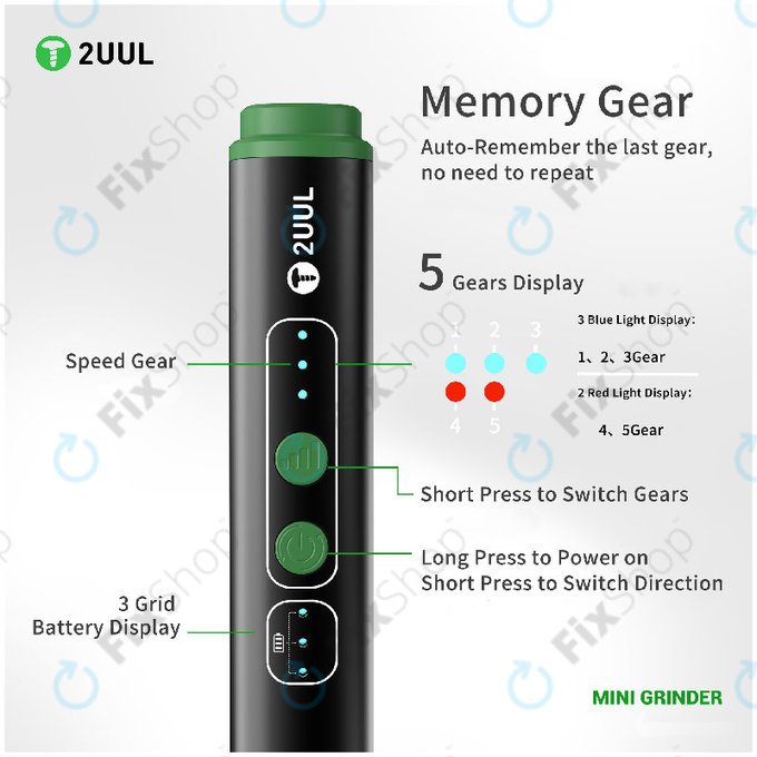 Precíziós mini csiszoló, 2UUL DA86