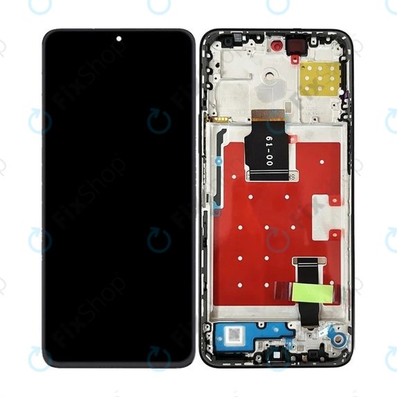 Honor X8a CRT-LX1 CRT-LX2 CRT-LX3 - LCD Kijelző + Érintőüveg + Keret (Midnight Black) TFT