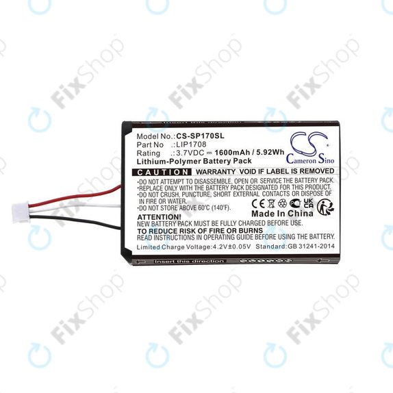 Akkumulátor Sony PS5 DualSense, 1600mAh, Li-Pol, 3.7V, LIP1708, HQ