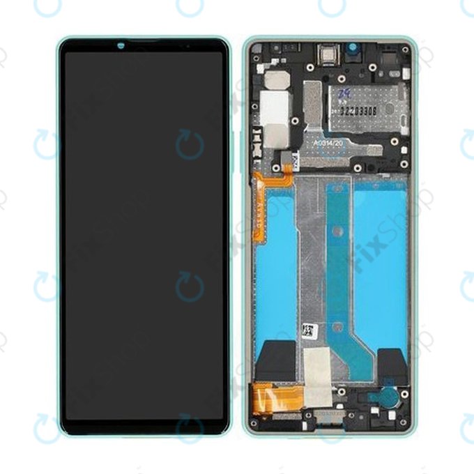 Sony Xperia 10 IV XQCC54 - LCD Kijelző + Érintőüveg + Keret (Mint) - A5047175A Genuine Service Pack