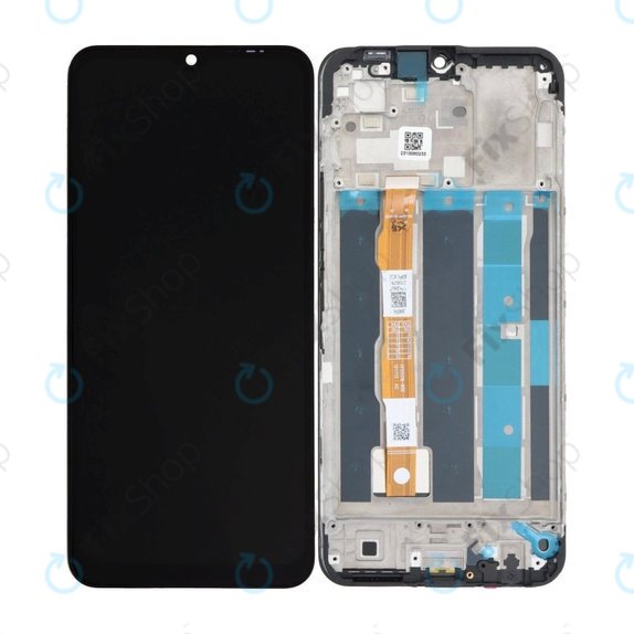 Vivo Y16 V2204 V2214 - LCD Kijelző + Érintőüveg + Keret (Stellar Black) TFT