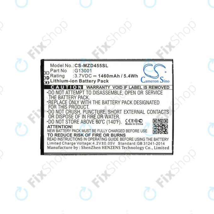 Akkumulátor Navon Mizu D455, 1460mAh, Li-Ion, 3.7V, G13001, HQ
