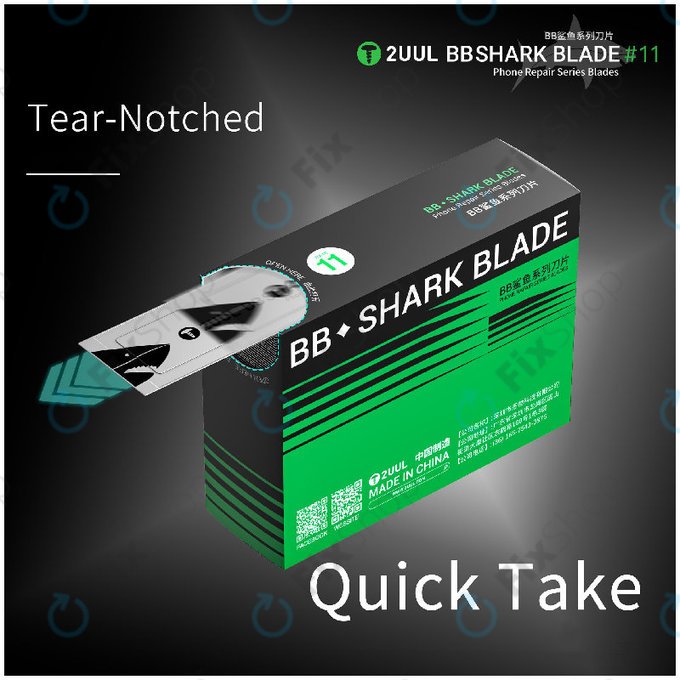 Shark No.11 szike penge, BB, 2UUL DA18, 100db/doboz