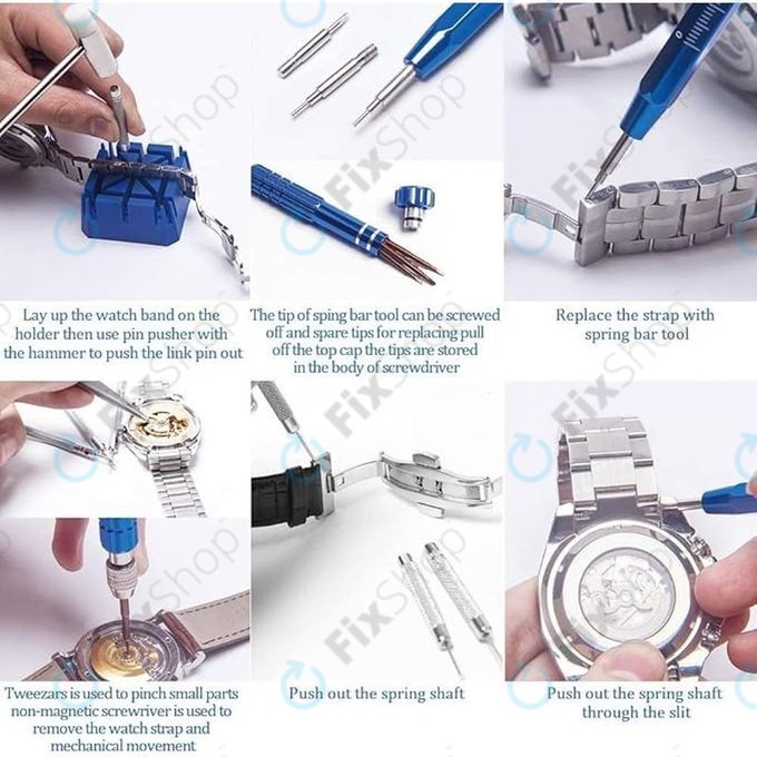 Órajavító szerszámkészlet - 185db