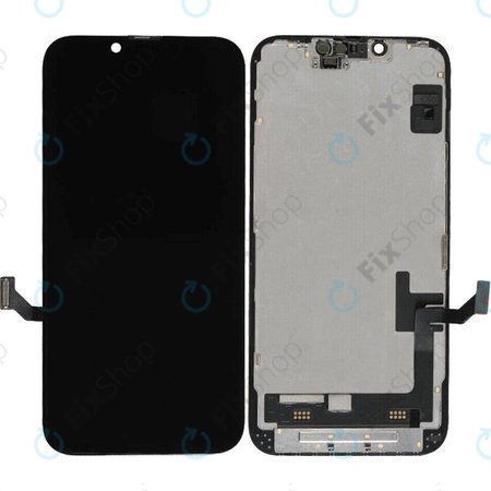 Kijelző Soft OLED iPhone 14 - Érintőüveg + Keret, DIAGNOSTIC