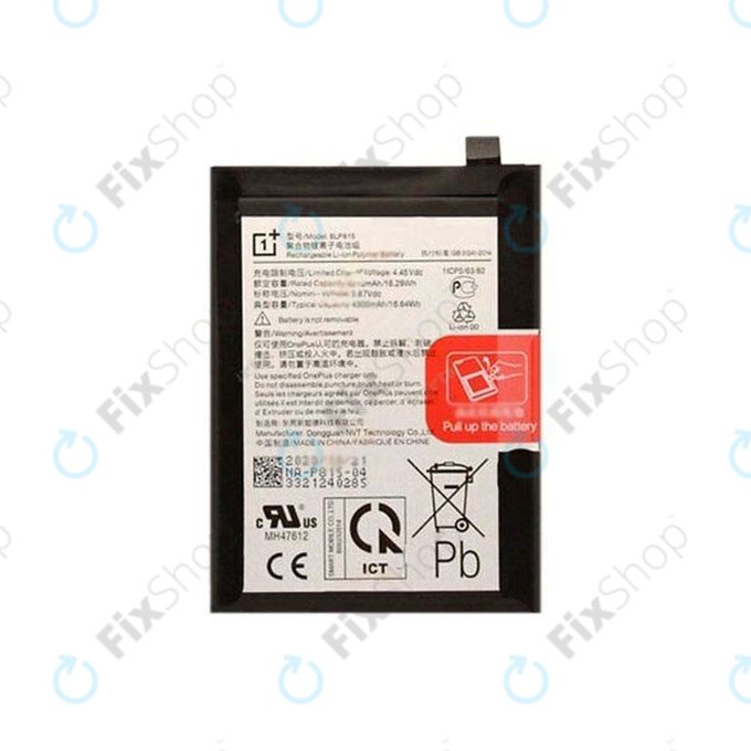 OnePlus Nord N10 5G - Akkumulátor BLP815 4300mAh - 1031100035 Genuine Service Pack