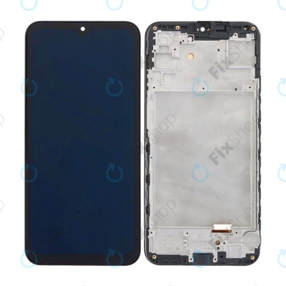 Samsung Galaxy A15 5G A156B - LCD Kijelző + Érintőüveg + Keret (Brave Black) OLED
