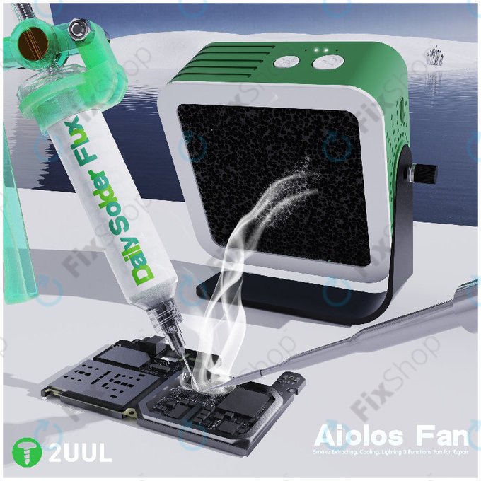 Füstelszívó és hűtőventilátor LED világítással, 2UUL DA98