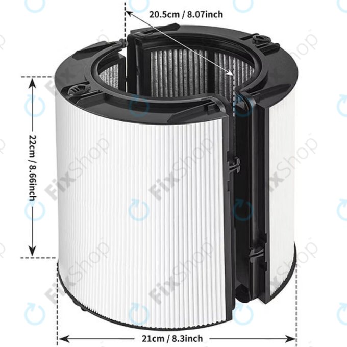 Dyson Purifier-series, Purifier humidifier-series - HEPA szűrő (Aktív szén)