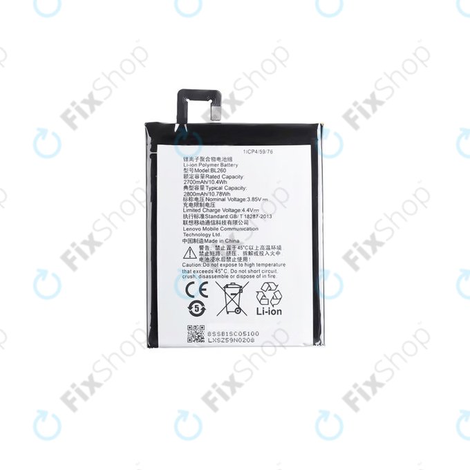 Lenovo VIBE S1 Lite - Akkumulátor BL260 2800mAh