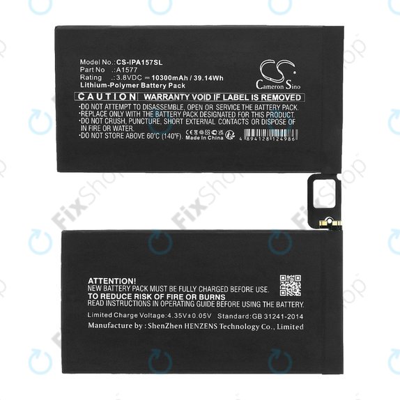 Apple iPad Pro 12.9 (1st Gen 2015) - Akkumulátor A1577 10300mAh HQ