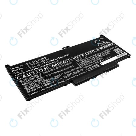 Akkumulátor Dell Latitude 13 7300, 14 7400, 7400mAh, Li-Pol, 7.6V, 05VC2M, HQ