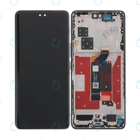 Honor 200 Pro - LCD Kijelző + Érintőüveg + Keret (Black) OLED