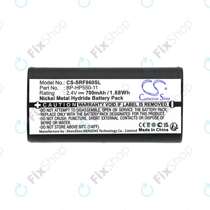 Akkumulátor Sony MDR, BP-HP550-11, Ni-MH, 2.4V, 700mAh, HQ