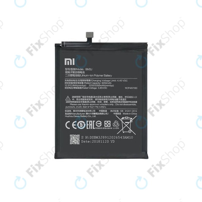 Xiaomi Mi 8 Lite - Akkumulátor BM3J 3350mAh - 46BM3JA02018 Genuine Service Pack