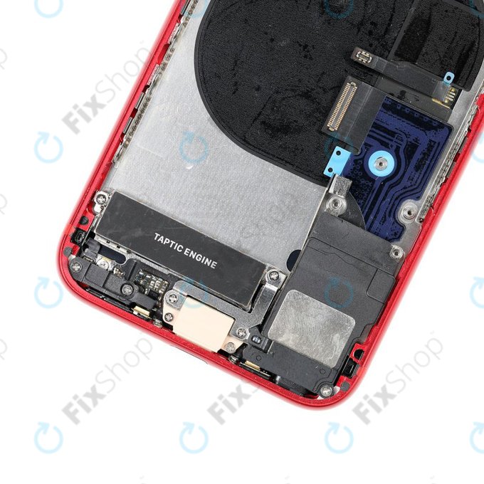 Apple iPhone 8 - Hátsó Ház Apró Alkatrészekkel (Red)