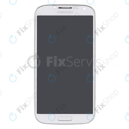 Samsung Galaxy S4 i9505 - LCD Kijelző + Érintőüveg + Keret (White Frost) OLED