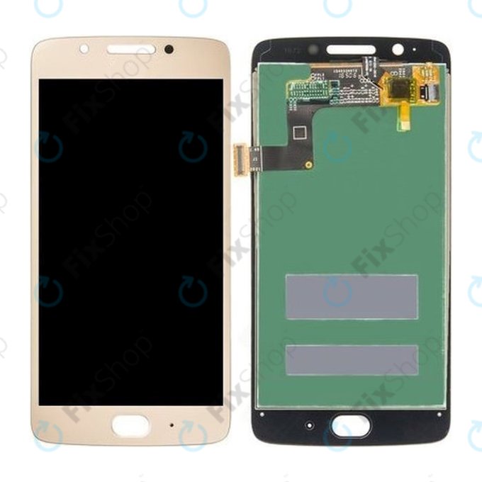 Motorola Moto G5 XT1676 - LCD Kijelző + Érintőüveg (Gold) TFT