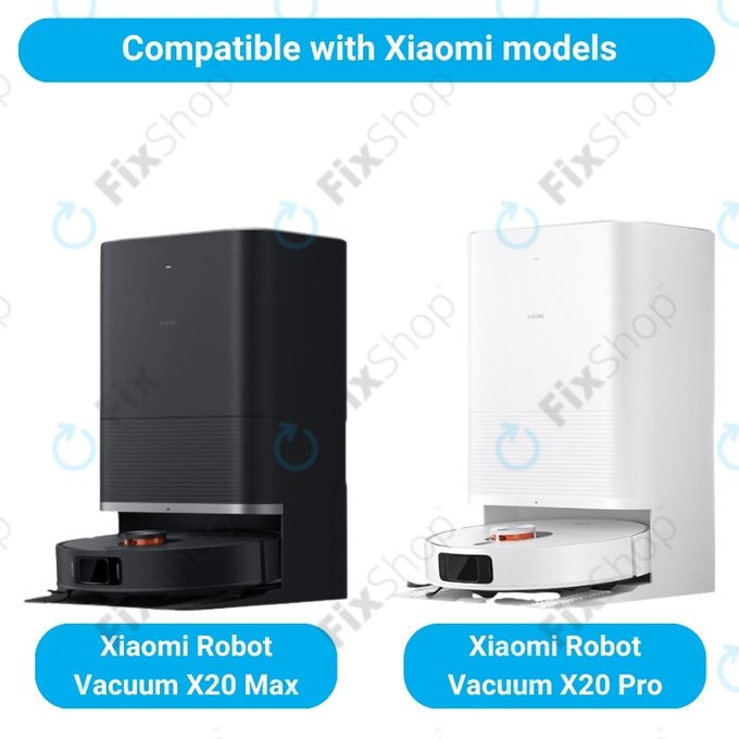 Pótalkatrész készletXiaomi Robot Vacuum X20 Max, X20 Pro (1x Főkefe, 2x Szűrő, 2x Oldalkefe, 4x Felmosórongy, 2x Porzsák)
