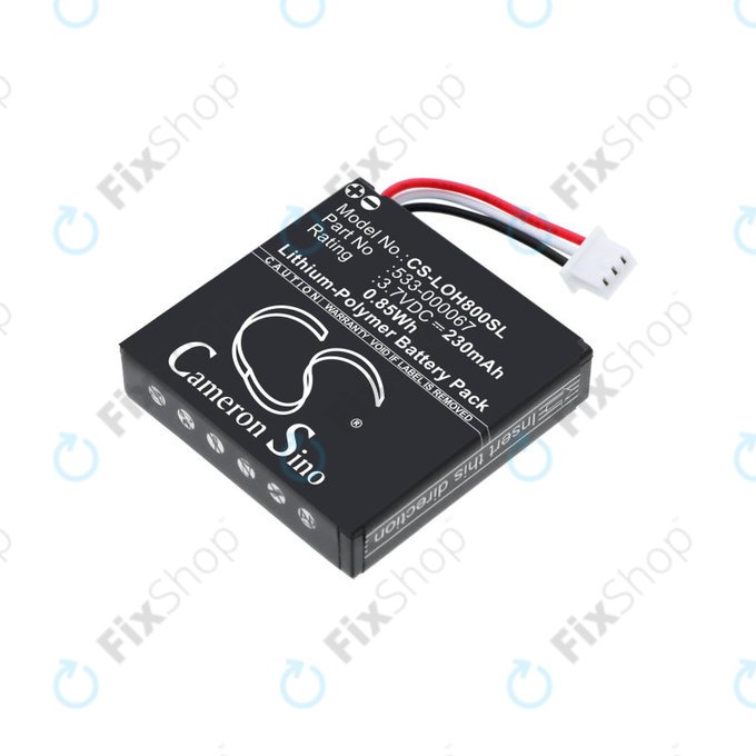 Akkumulátor Logitech H800, 230mAh, Li-Pol, 3.7V, 533-000067, HQ
