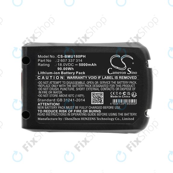 Bosch 18V - Akkumulátor 2 607 337 314 Li-Ion 18.0V 5000mAh HQ