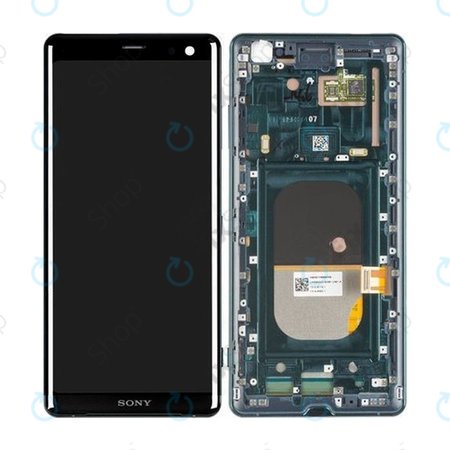 Sony Xperia XZ3 - LCD Kijelző + Érintőüveg + Keret (Forest Green) - 1315-5028 Genuine Service Pack