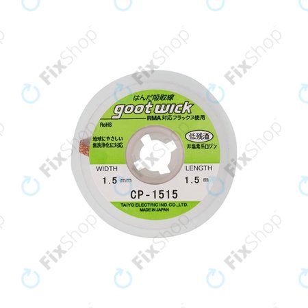 Goot CP-1515 - Conventional Desoldering Wicks - 1.5mm