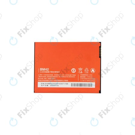 Xiaomi Redmi Note - Akkumulátor BM42 3250mAh
