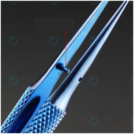 2UUL BlueT Curved Head - Titán Csipesz - Hajlított Hegyű (0.1mm)