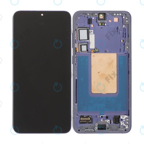 Samsung Galaxy S24 Plus S926B - LCD Kijelző + Érintőüveg + Keret (Cobalt Violet) OLED