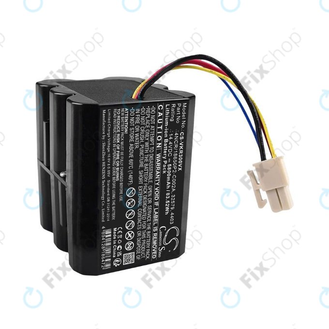 Vorwerk Kobold VR300, Folletto VR300 - Akkumulátor 32579, 4403, 4NCR/18650P2-C002A Li-Ion 14.4V 5800mAh HQ