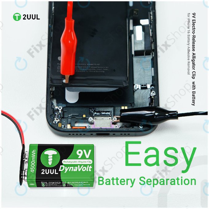 Krokodilcsipesz 9V-os elektromos kioldóval, 2UUL BT04