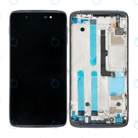 Blackberry DTEK50 - LCD Kijelző + Érintőüveg + Keret (Black) TFT