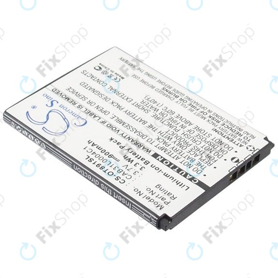 Akkumulátor Alcatel One Touch, OT, TCL A, Vodafone, 900mAh, Li-ion, 3.7V, CAB31L0004C1, HQ