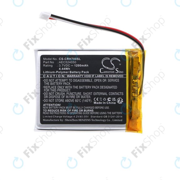 Akkumulátor Corsair HS75 XB, HS70 SE Void Pro RGB, HS70SE, 1200mAh, Li-Pol, 3.7V, AEC524050, HQ