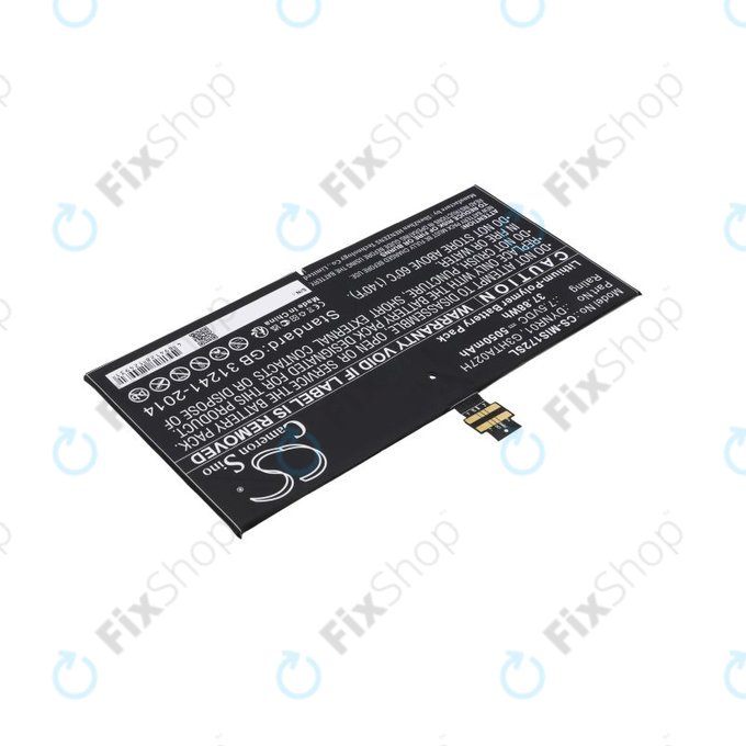 Akkumulátor Microsoft Surface Pro 4, 5050mAh, Li-Pol, 7.5V, DYNR01, HQ