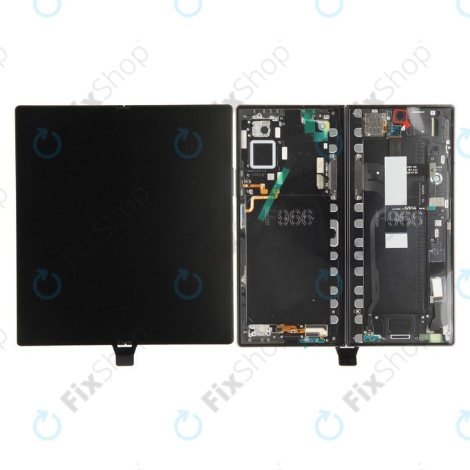 Samsung Galaxy Z Fold 7 F966B - LCD Kijelző + Érintőüveg + Keret (Jetblack) - GH82-37548C Genuine Service Pack