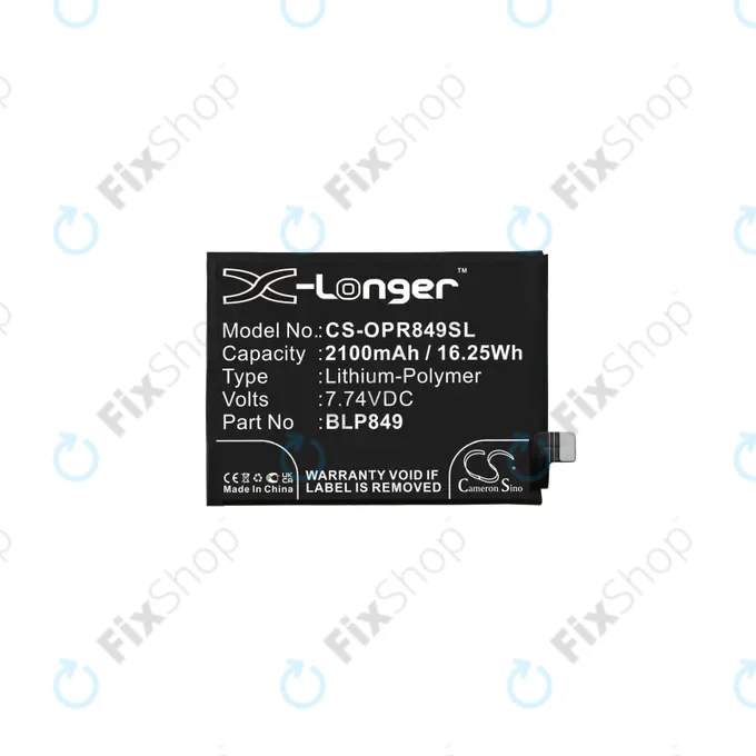 Realme GT 5G RMX2202, GT Neo RMX3031 - Akkumulátor BLP849 2100mAh HQ