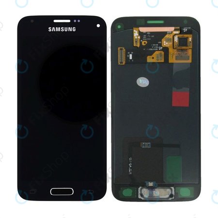 Samsung Galaxy S5 Mini G800F - LCD Kijelző + Érintőüveg (Charcoal Black) - GH97-16147A Genuine Service Pack