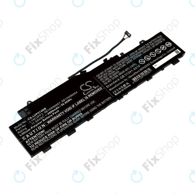Akkumulátor Lenovo Ideapad 5 14, Xiaoxin Air 14 2020, 4900mAh, Li-Pol, 11.55V, 5B10W86957, HQ