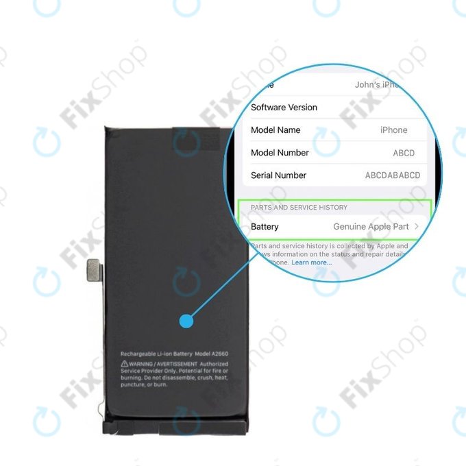 Akkumulátor | iPhone 13 Mini | 661-22374 | 2406mAh | Genuine Apple