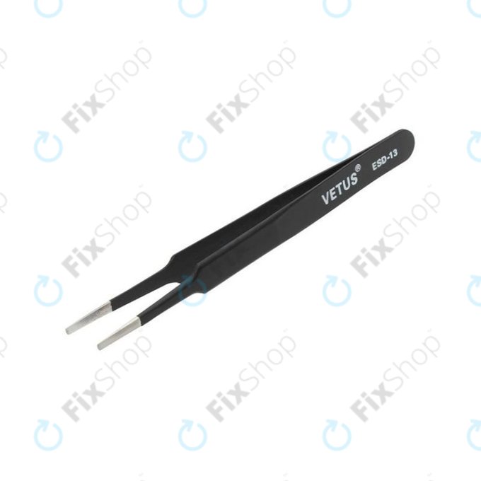 Vetus ESD-13 - Fém Csipesz (Antisztatikus) - Egyenes Hegyű (115mm)