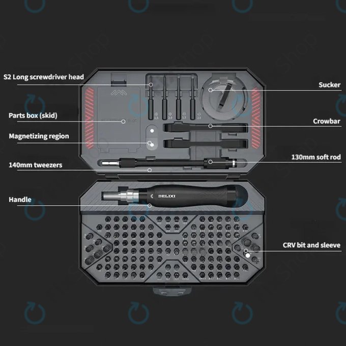 Xiaomi DELIXI - 145dbos csavarhúzó készlet